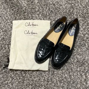 Cole Haan black loafers, size 8